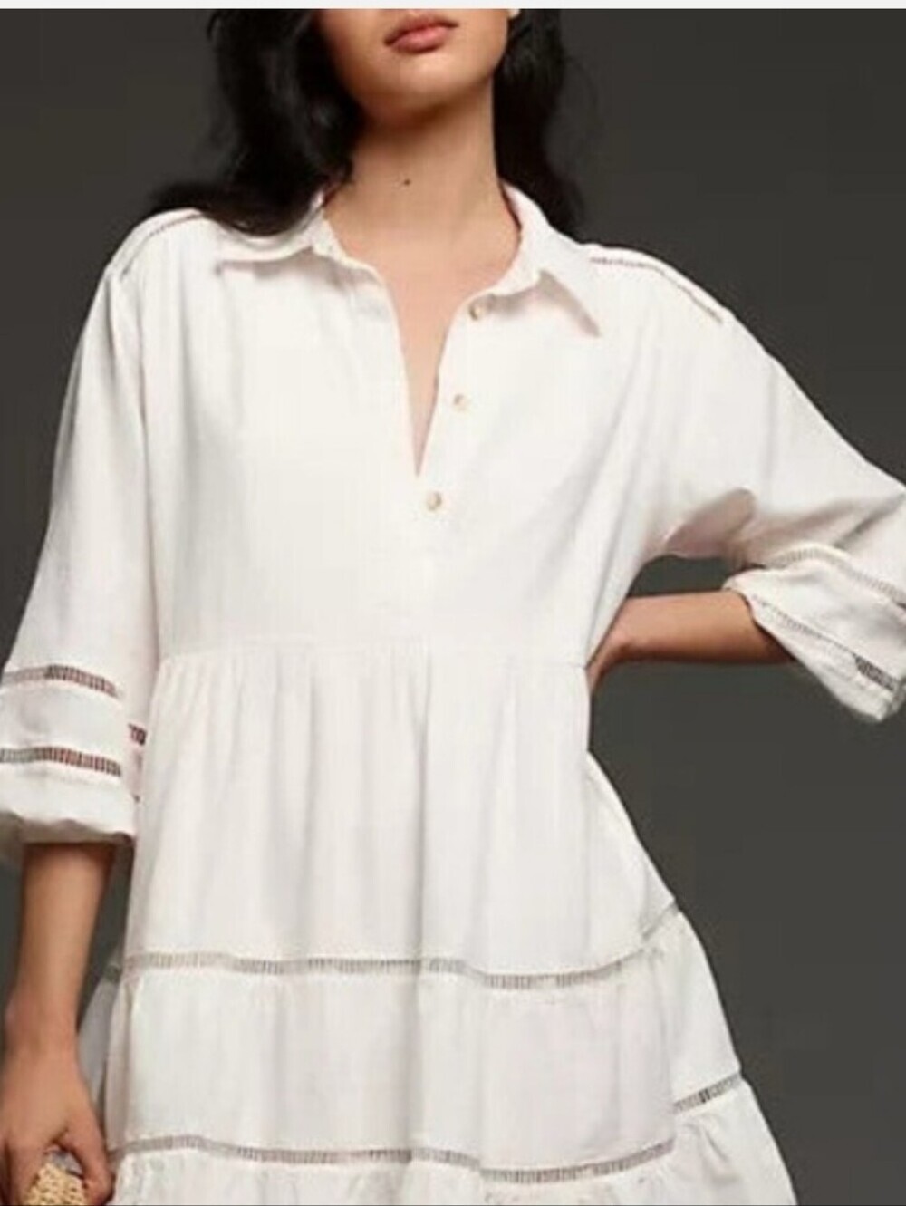Maeve Cream-White Dress - Picture 4 of 4